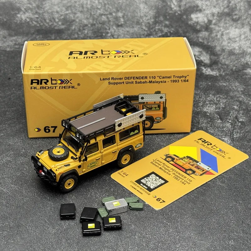 [In Stock]  AR‑Box 1/64 Diecast Alloy Land Rover Defender Off‑Road SUV Model, Multiple Versions Static Collectible Vehicle
