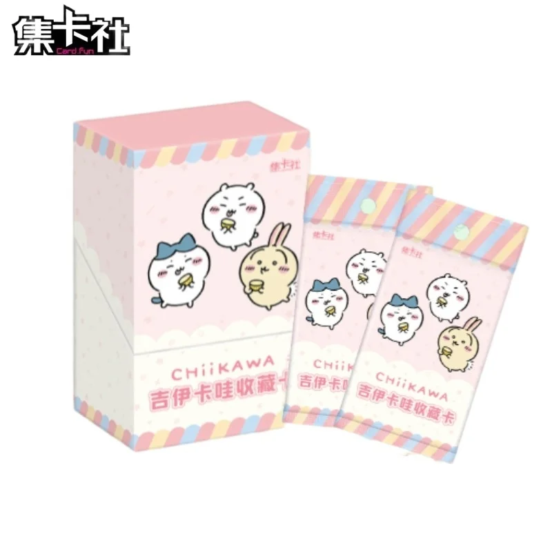 مجموعة البطاقات كلوب تشيكاوا بطاقات قابلة للجمع ملحقات الرسوم المتحركة الأصلية اللطيفة شياو با أوساجي العلامة التجارية الجديدة غير مفتوحة