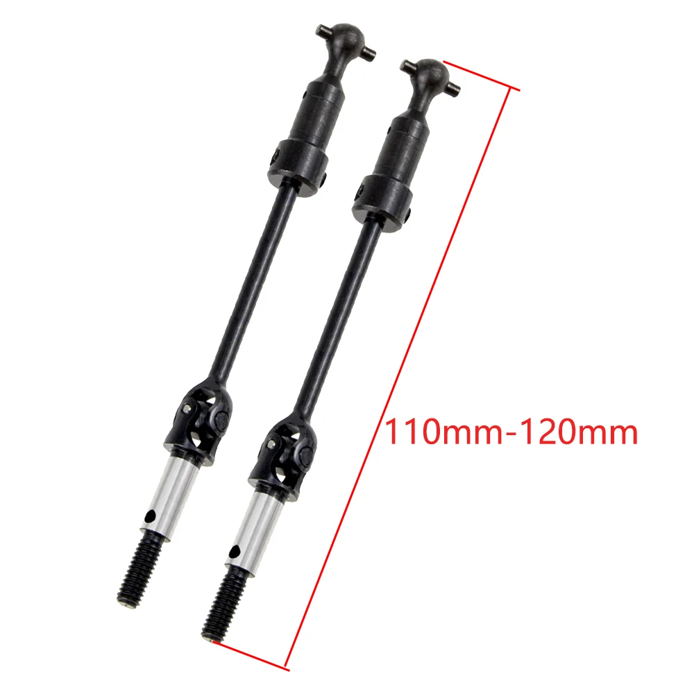 Universal Dogbone Adjustable CVD Steel Drive Shaft 102015-A 75-85mm 102016-A 110-120mm For HSP1/10 RC Model Car 94123 94103