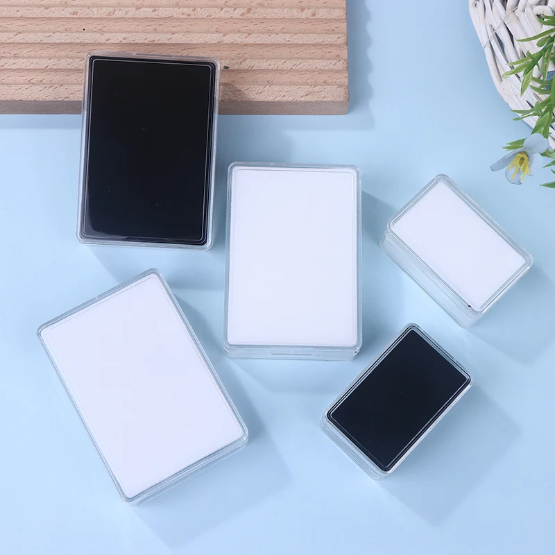 Foam Pad Transparent Jewelry Box Durable Gemstone Diamond Holder Practical Glass Beads Collectible Storage Container