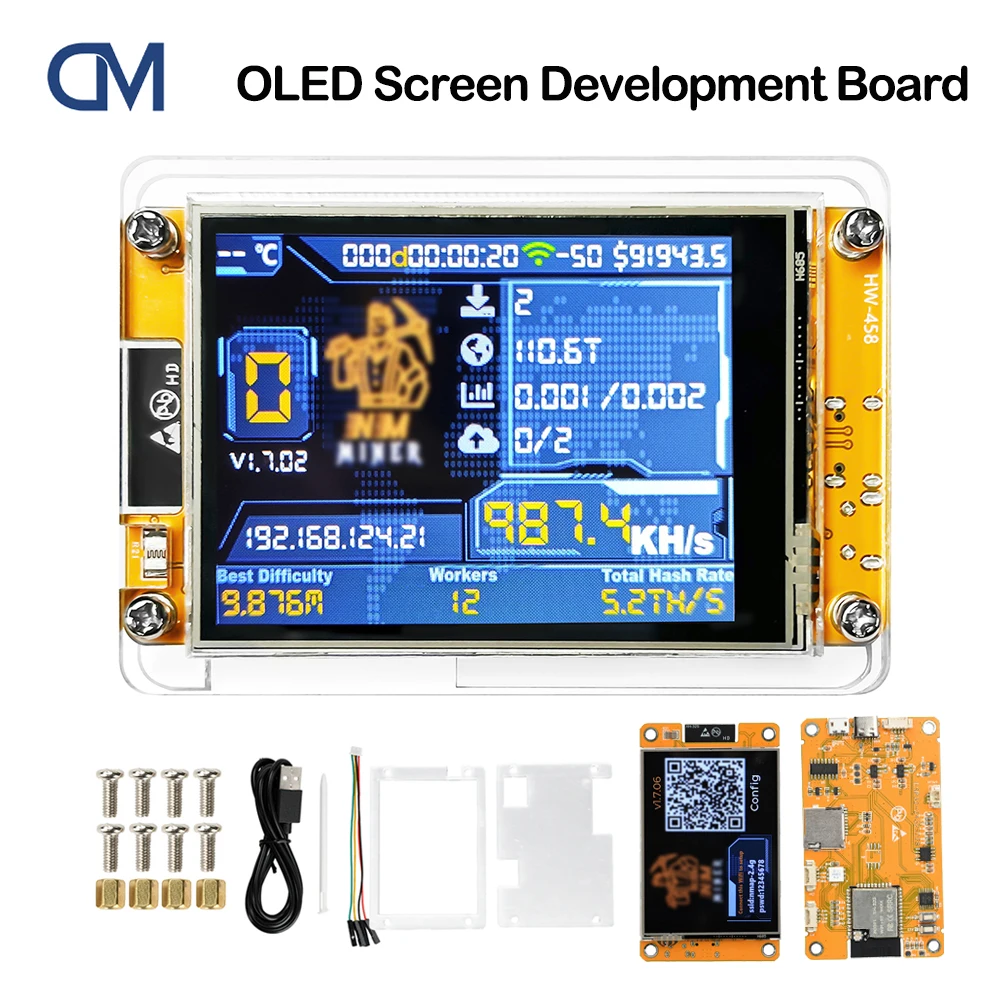 Esp32 2.8 polegadas display inteligente ESP32-2432S028R placa de desenvolvimento droom 1060kh/s aritmética tela toque placa demonstração