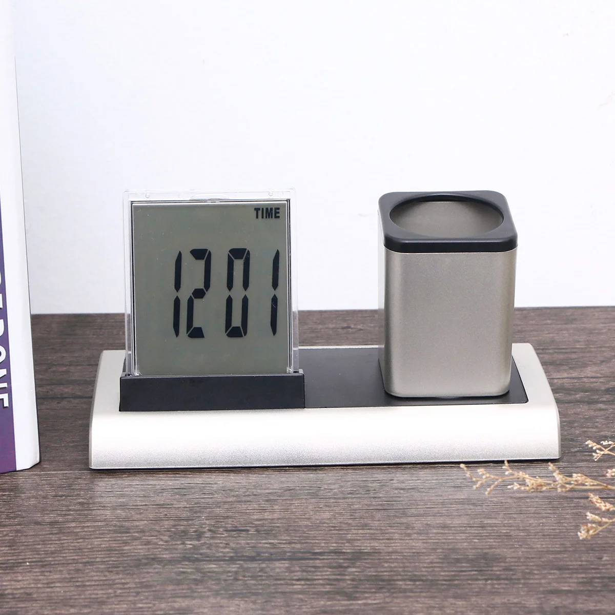 

Clock Pen Holder 180 Min Countdown Colorful Lcd Led Backlight Night Light Calendar Thermometer Alarm School Office