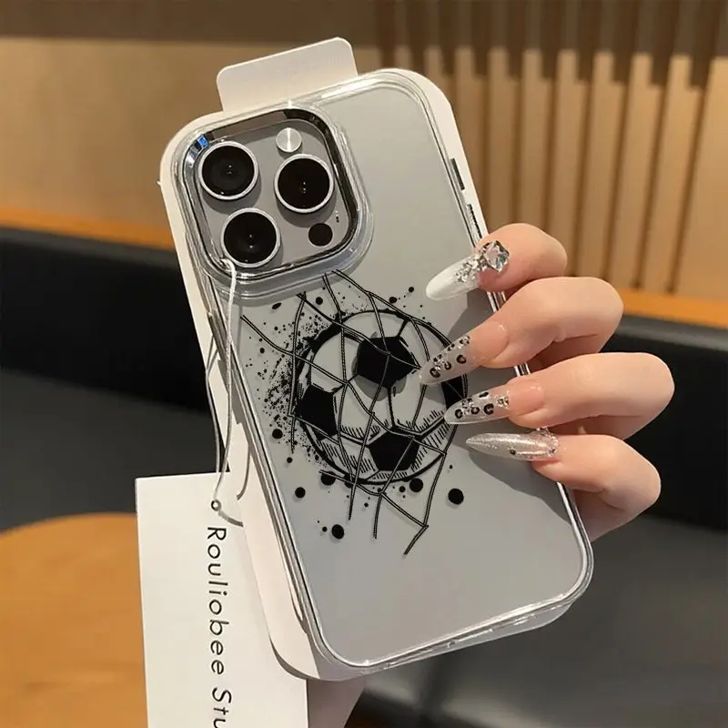Aesthetic Graffiti Football Phone Case For Samsung Galaxy S26 S24 S25 Ultra Plus A56 A57 A55 A17 A26 A37 A36 A06 A07 Soft Cover