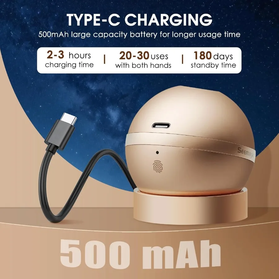 2 in 1 자동 전동 손톱깎이, LED 조명 및 2단계 속도 조절 기능으로 손쉬운 손톱 다듬기, 노인에게 적합