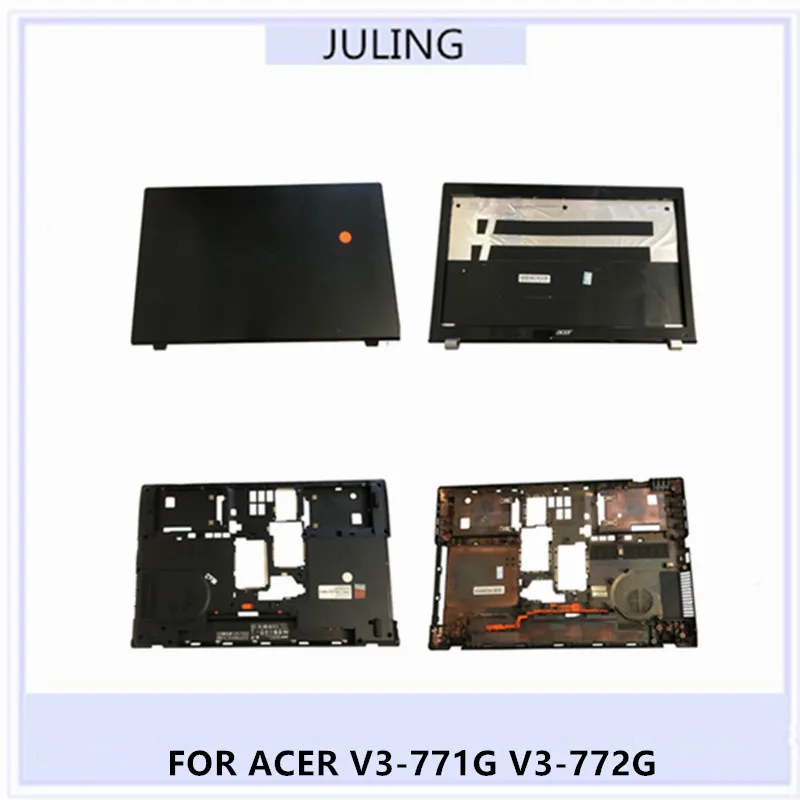 

95% новый оригинальный чехол для ноутбука ACER V3-771G V3-772G, задняя крышка ЖК-дисплея/передняя рамка/нижняя крышка корпуса