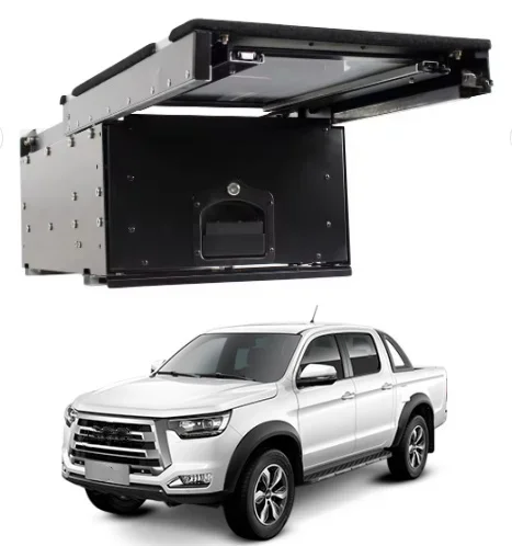 Aluminum Alloy Traveling Camping Storage Rear Pickup Truck Roller Drawer System For JACT6/T8