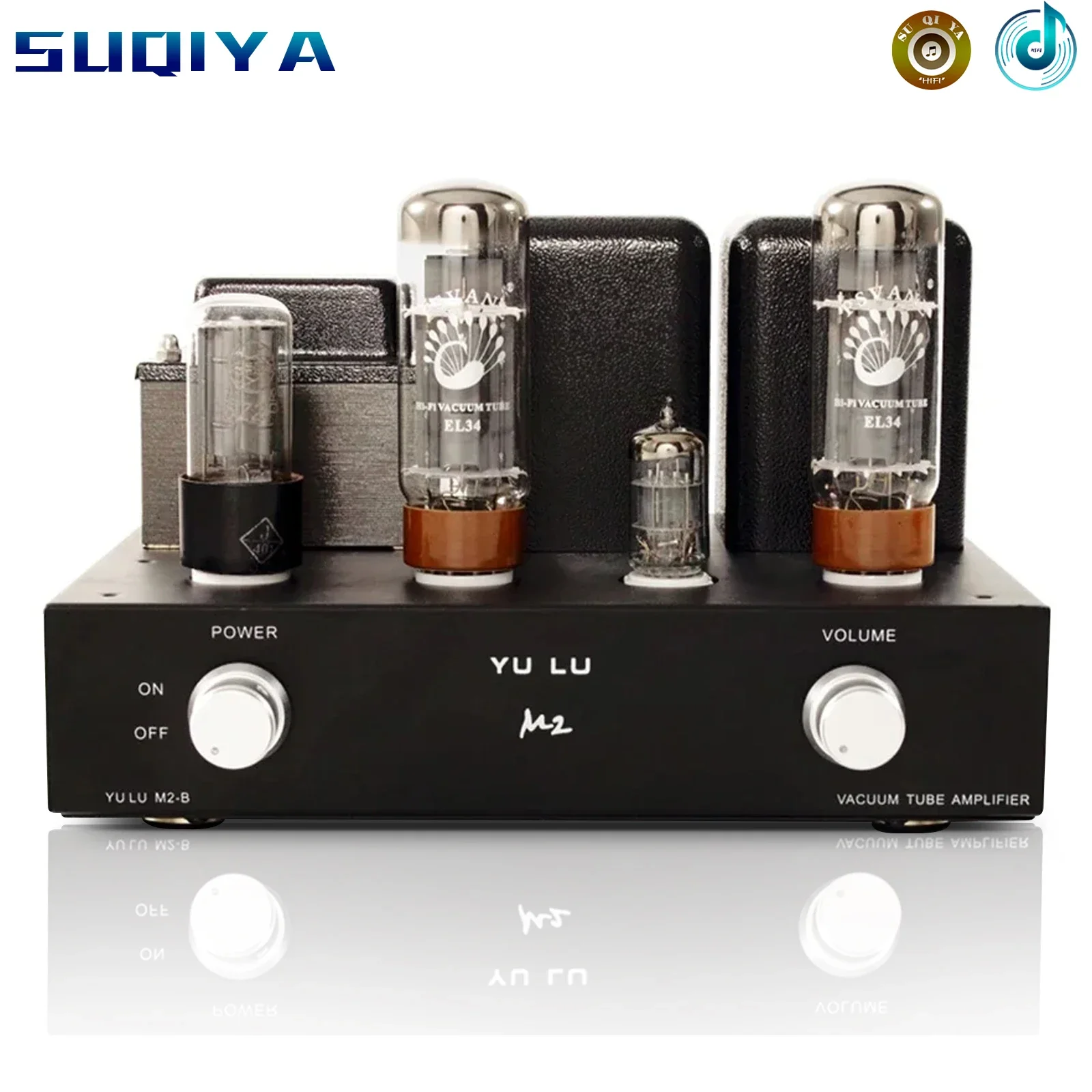 Yulu M2 EL34 Tube Amplifier HIFI EXQUIS Boyuu Class A Single-End Integrated 5Y3 Lamp Desktop Amp YUM2