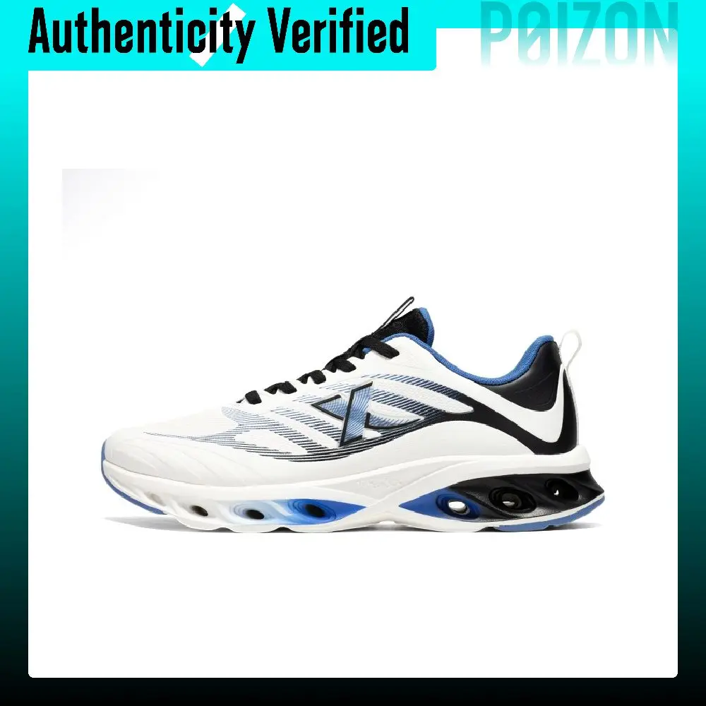 XTEP Slip Resistant Abrasion Resistant Low top Casual Running Shoes Men's White Blue Black 876319110103//