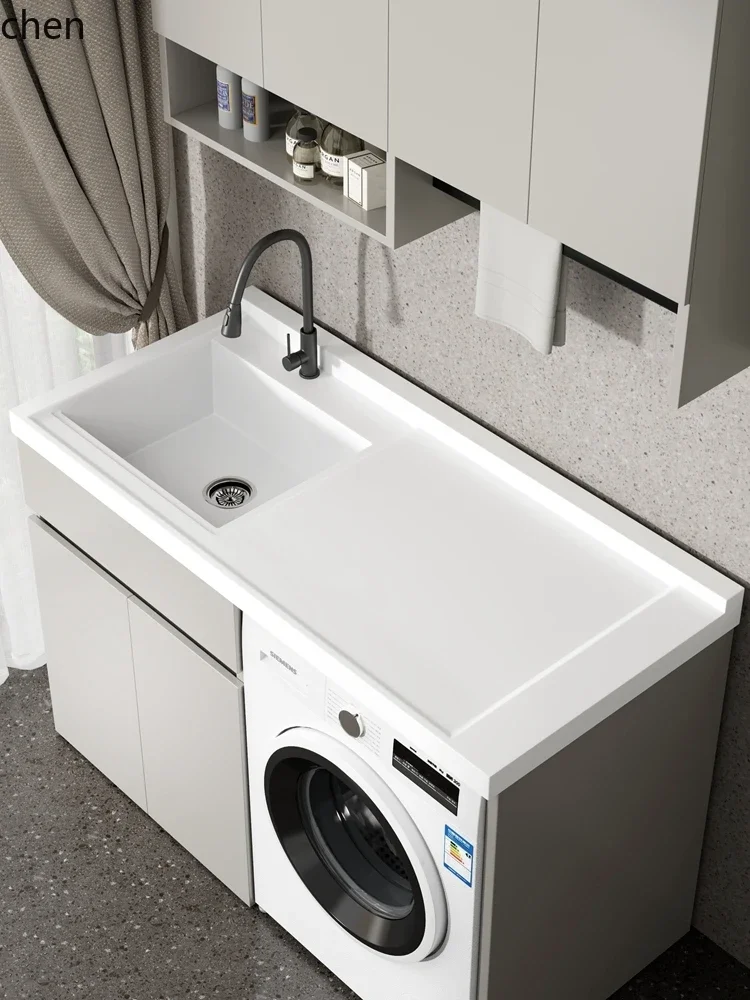 o5 Washing Machine Wash Basin Integrated Cabinet Honeycomb Aluminum Washing Machine Cabinet Balcony Superior Workmanship