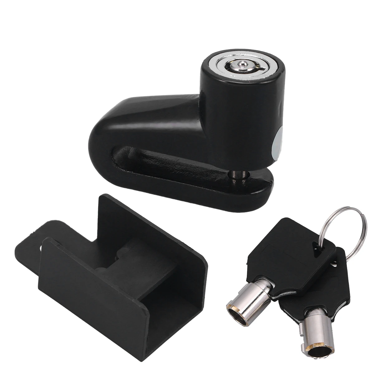 

Motorcycle Lock Security Anti Theft Bike Motorbike Motorcycle Disc Brake Lock Theft Protection For Scooter Motorbike (Black)