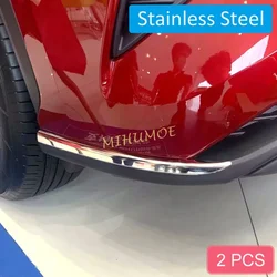 Stainless Steel Front Bumper Corner Guard Protector Cover For Toyota Highlander Kluger 2020 2021 2022 2023 2024 2025