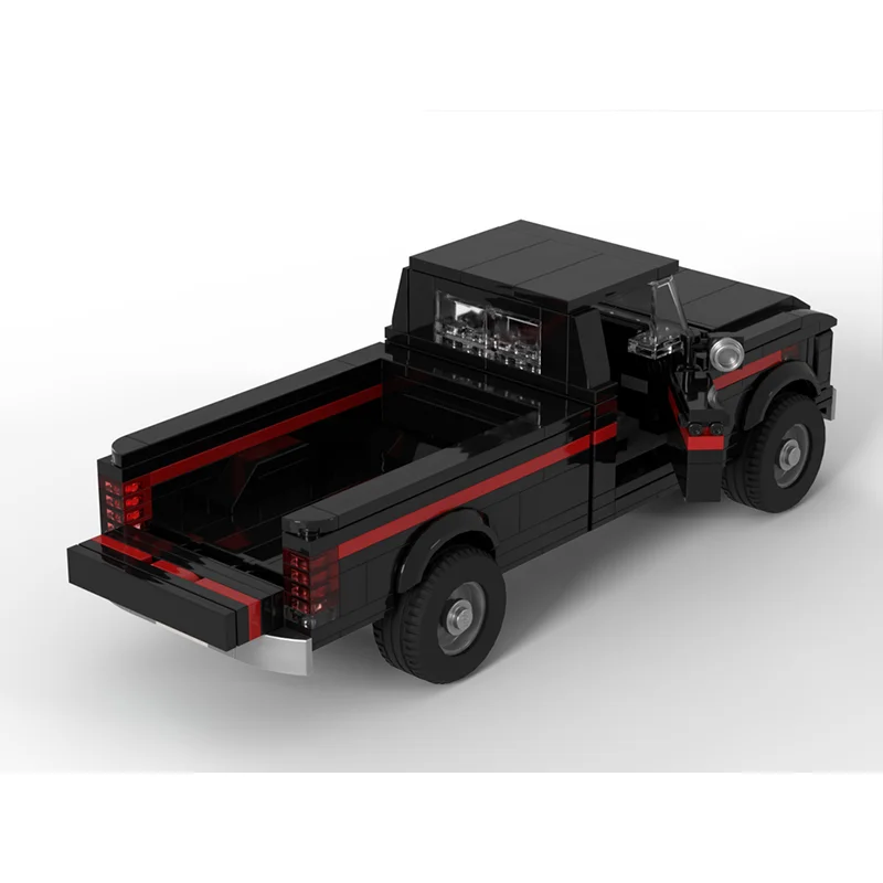 440PCS New MOC Car Model  ​​Champions F-250 Single Row 8 Width Pickup City Highway Modular Building Blocks Toy Gift