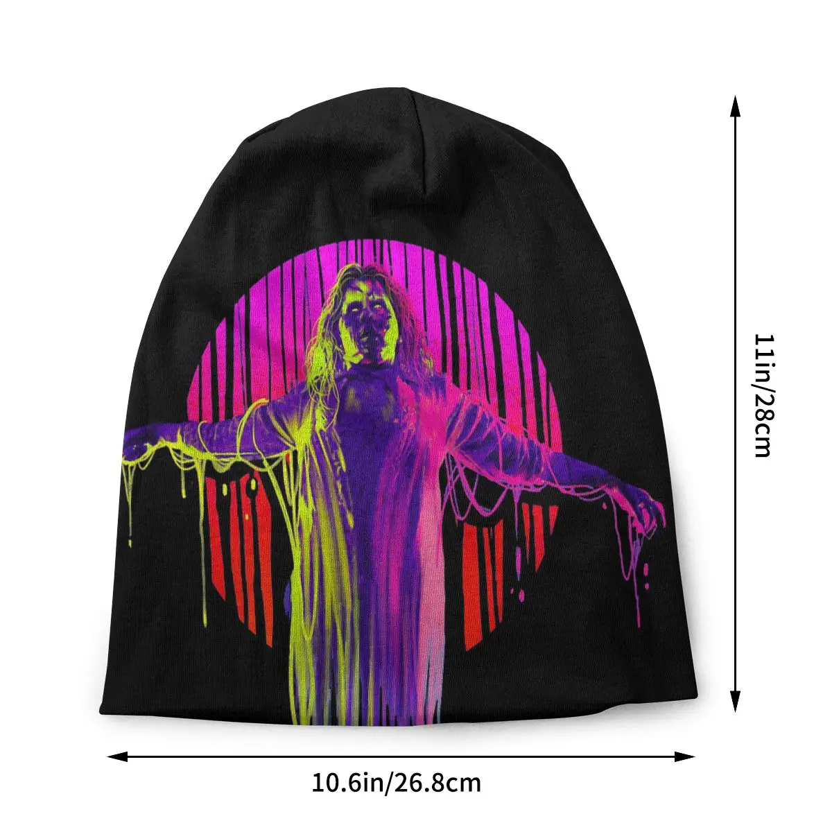 Neon Linda Bonnet Homme Autumn Spring Thin Skullies Beanies The Exorcist Horror Film Caps For Men Women Creative Hats