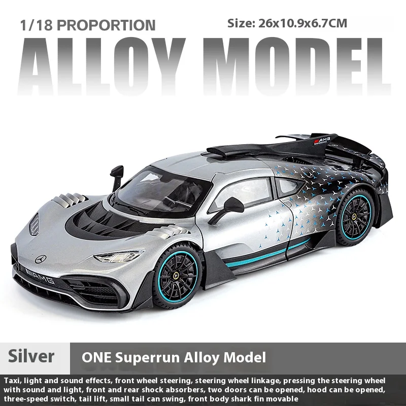 1:18 Mercedes Benz AMG ONE Super Sports Vehicle Alloy Dieacst