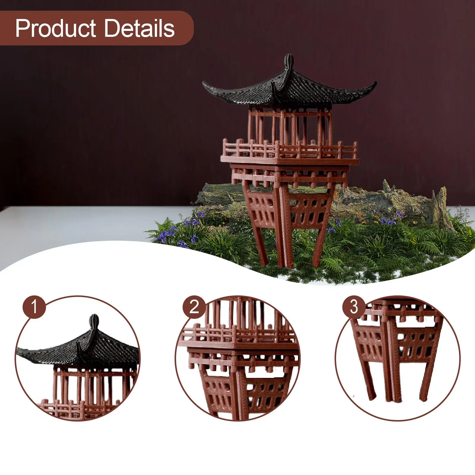 تمثال مصغر للجناح الصيني، زخرفة مصغرة للجناح الصيني، #5