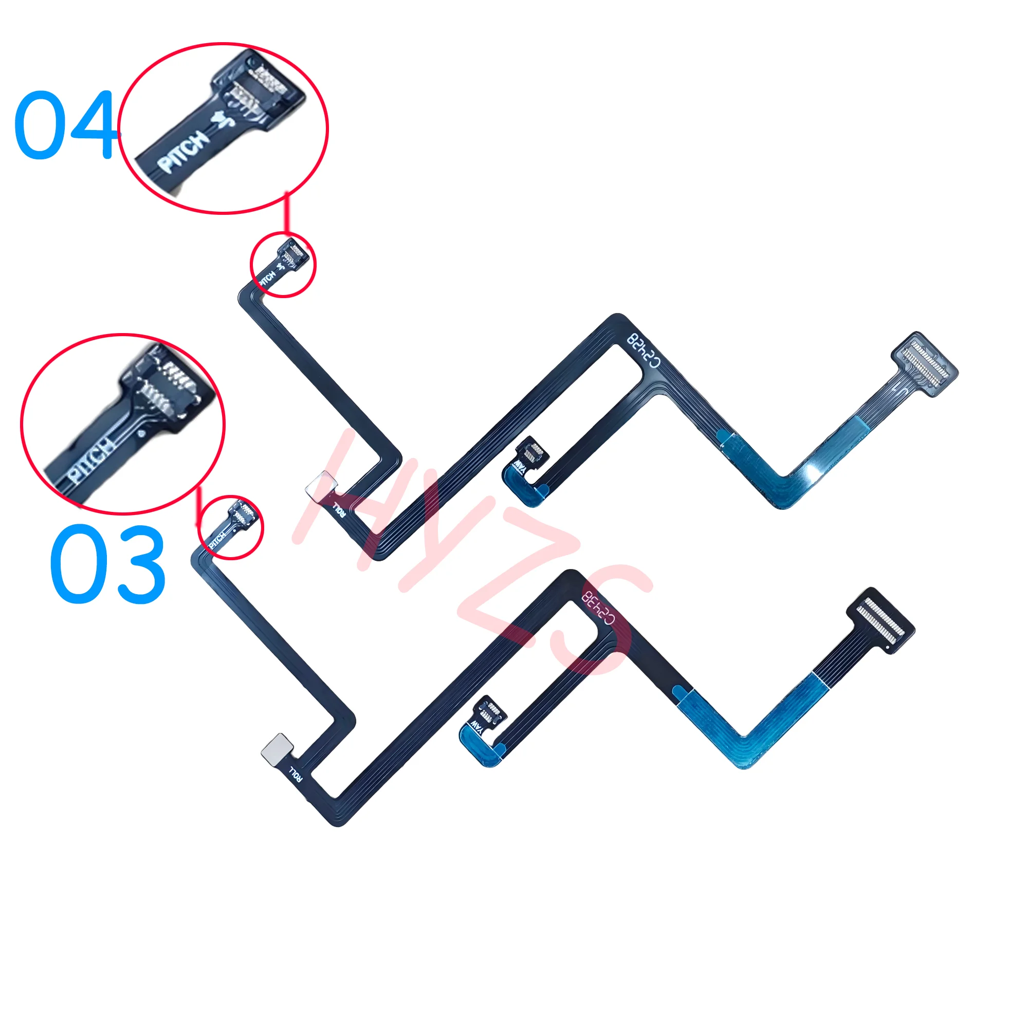 

Кабель-шлейф для дрона Hubsan Zino Pro/Pro Plus, плоский сигнальный FPC-кабель HY010C для подключения камеры к подвесу, ZINO000-80