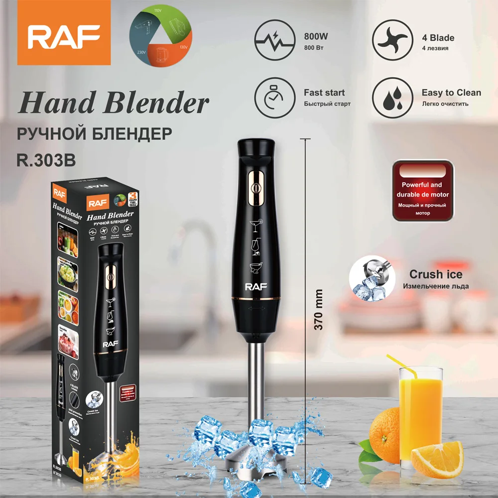 

Portable Handheld Electric Stainless Steel Kitchen Mixer Home Use Cooking Stick Blender for Efficient Food Preparations