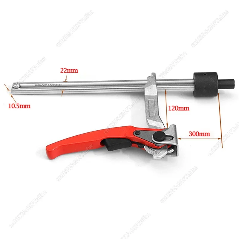 Desktop Quick Acting Hold Down Clamp 16/28mm Hole Tools Ratchet Woodworking Benches Fast Pressing Fixed Clamp Range 300*120mm