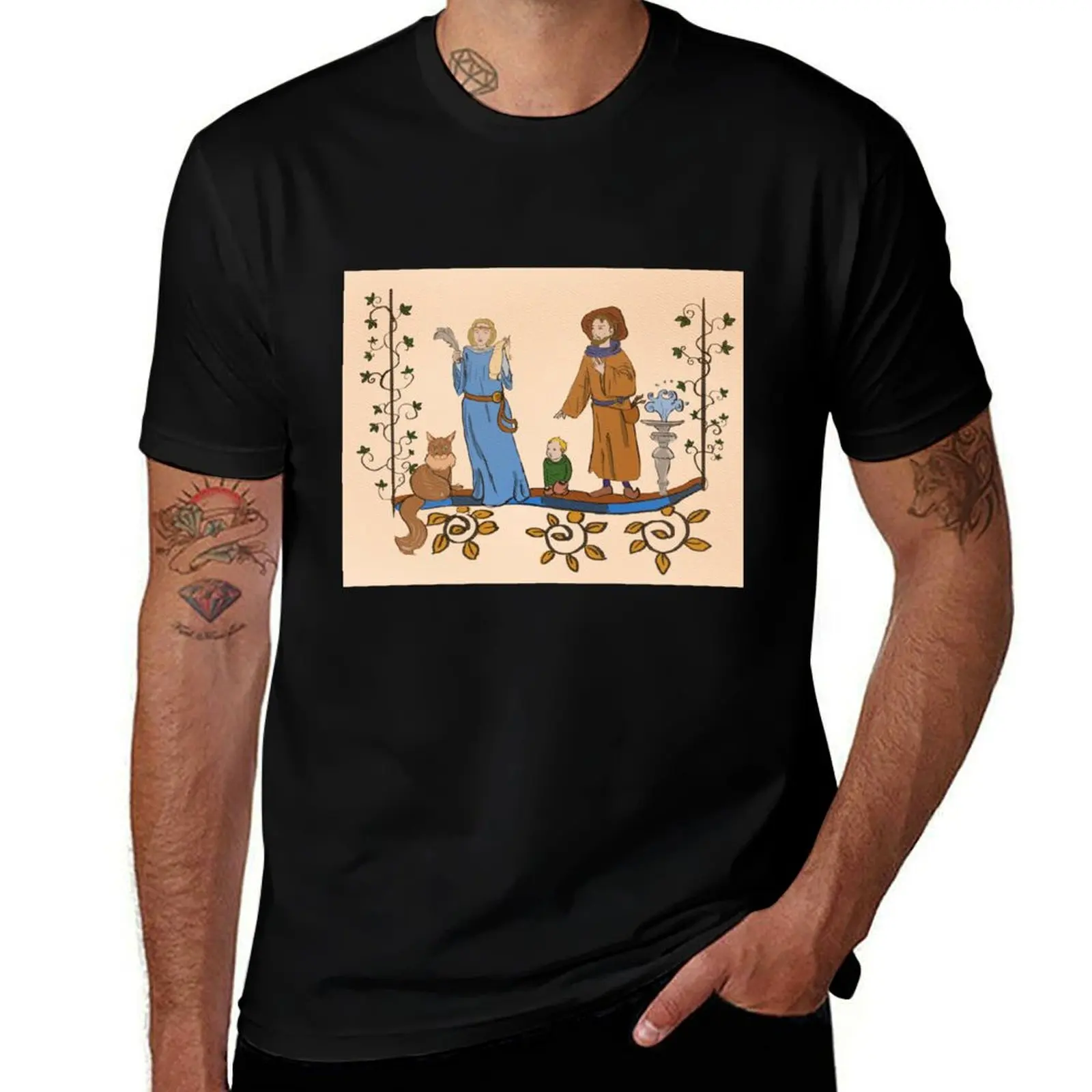 

Portrait medieval T-Shirt t shirt for man 100 percent cotton cotton t shirt pack T-Shirt