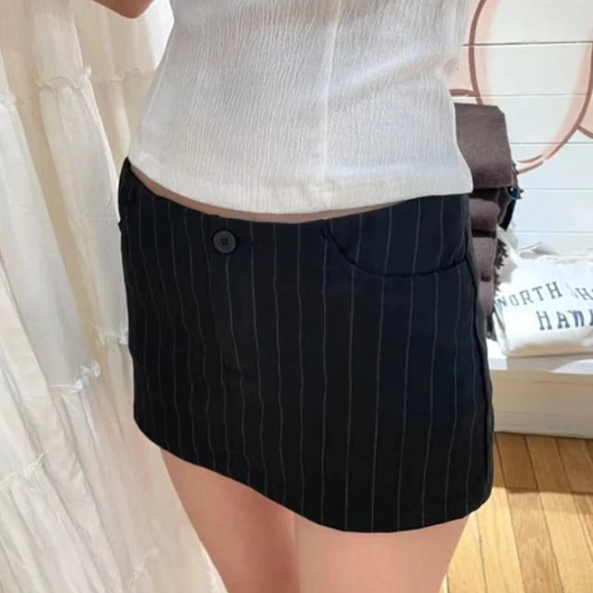 

Vertical Stripe Skirts Women Summer Trending Fashion Clothes 2024 Cotton Mini Skirts Girls Cute 2000s Y2K Vintage Short Skirt