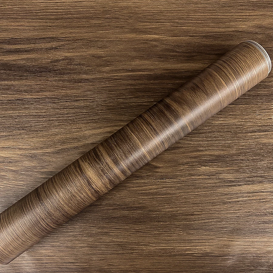 

Самоклеящиеся обои из ПВХ в стиле ретро с темным деревом, водонепроницаемые и устойчивые к пятнам, ремонт мебели, декор стен