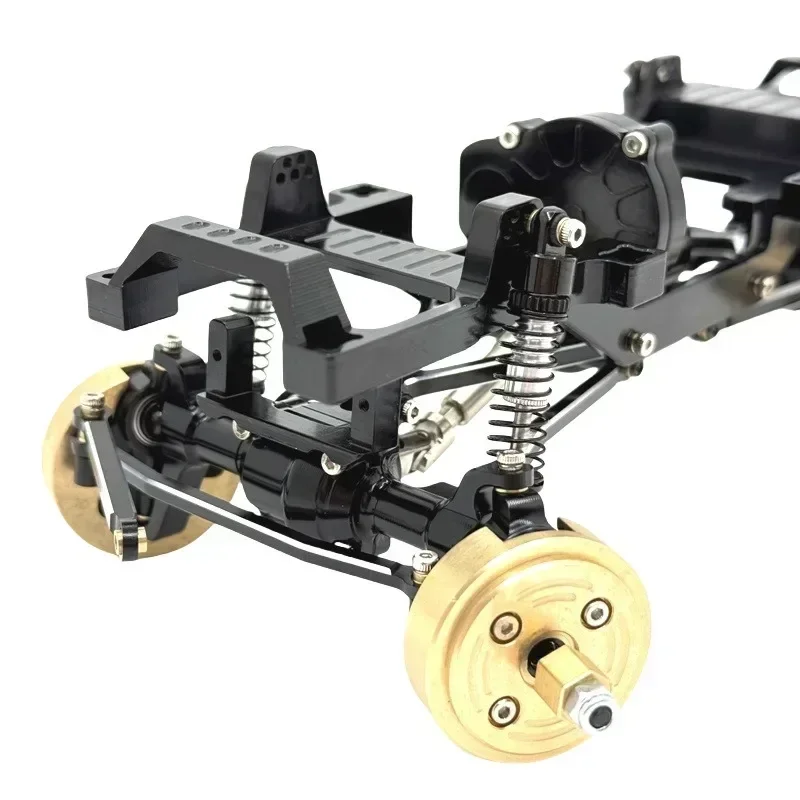 for FMS 1/24 Xiaoqi FCX24 RC Car Upgrade Chassis is All Metal, Frame Includes Spare Parts Dual Speed Gearbox and Counterweight
