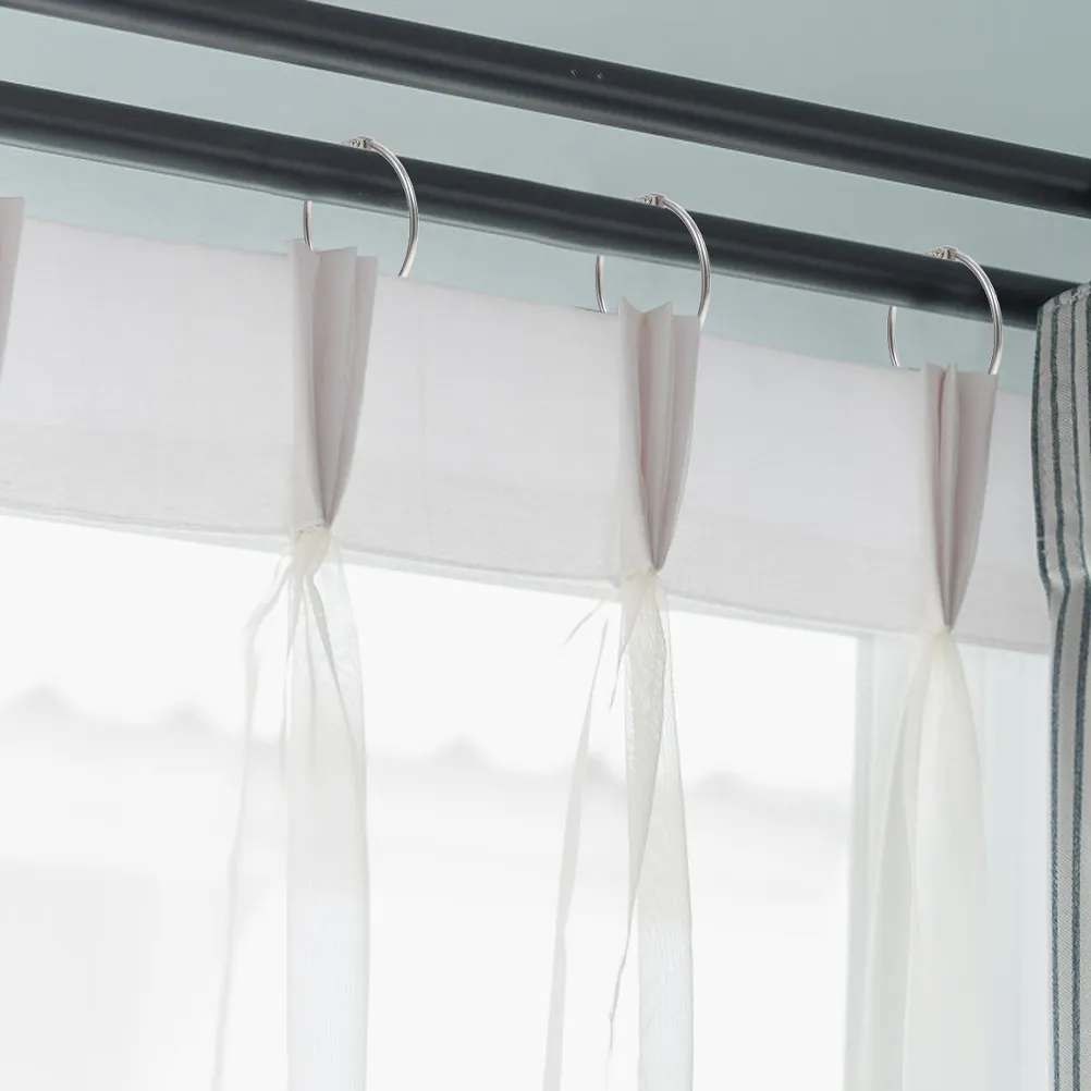 30 pcs Curtain Hooks Drapery Halloween Christmas New Year Bathroom Shower Curtain Ring Bathroom Shower Curtain Hooks Metal