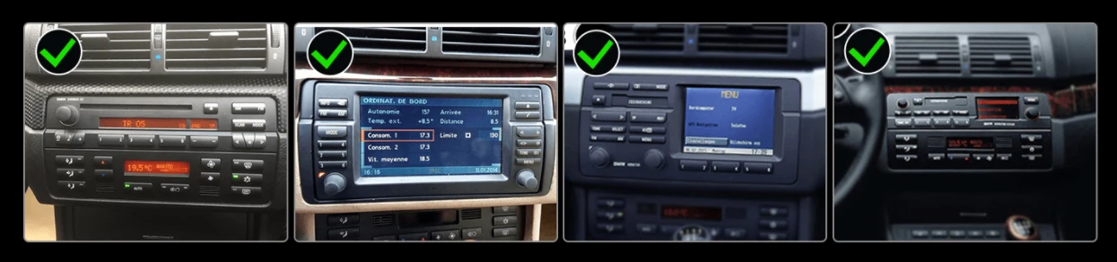 ESSGOO Drahtloses Apple Carplay Android Auto Autoradio für BMW E46 M3 318/320/325/330/335 Rover 75 Coupe Android 15 64 GB 2Din GPS – Detail 4