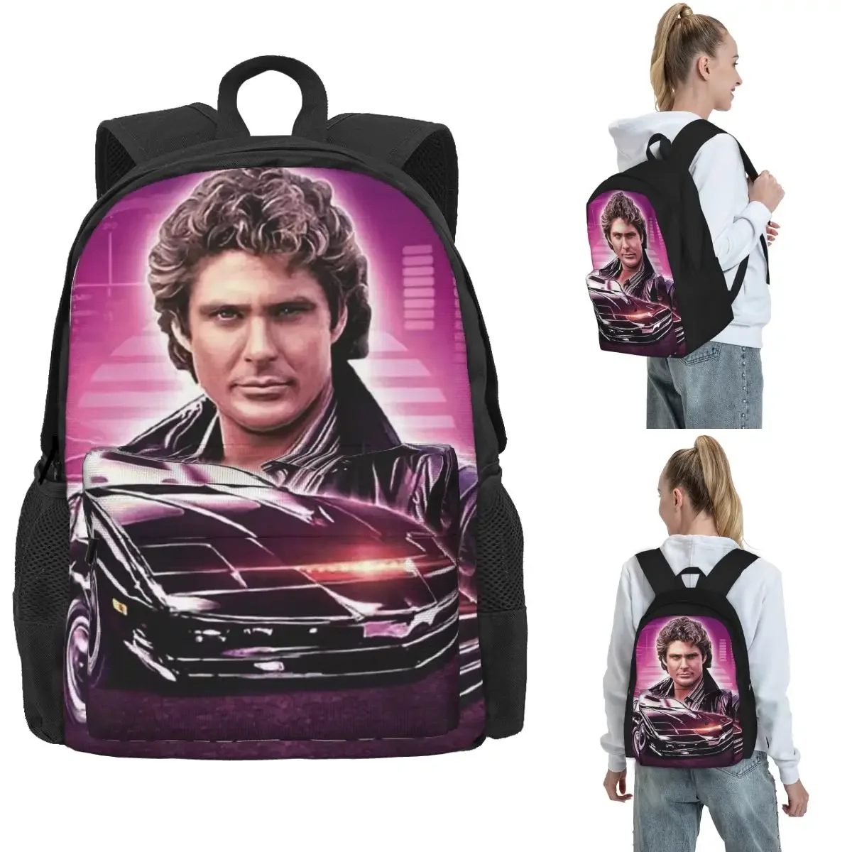 Knight Rider Action Tv Series Backpack Hot Sale Daypack Large Capacity Boys Girls BookBag School Bag Shoulder Bags for Men Women