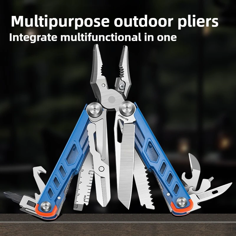 Multi-functional Swiss Tool with Whistle, Outdoor Pliers,  Available In Multiple Colors, 0utdoor Camping Equipmen