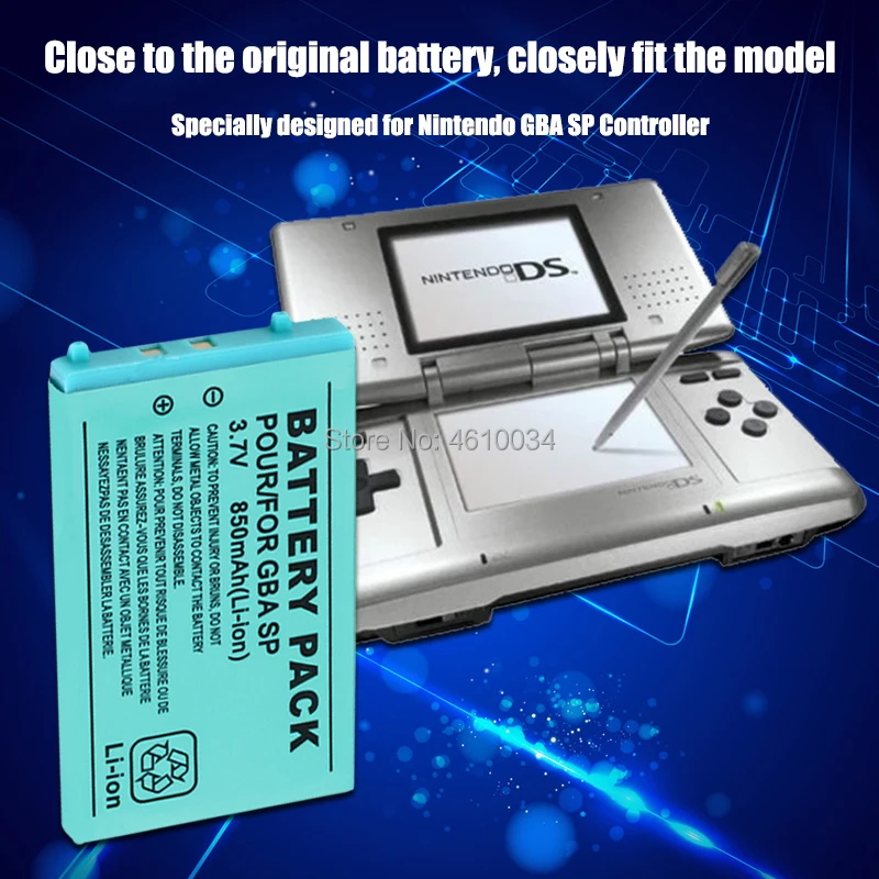 3.7 فولت 850 مللي أمبير بطارية قابلة للشحن ل نينتندو لعبة بوي مسبقا SP أنظمة مع مفك بطارية ليثيوم