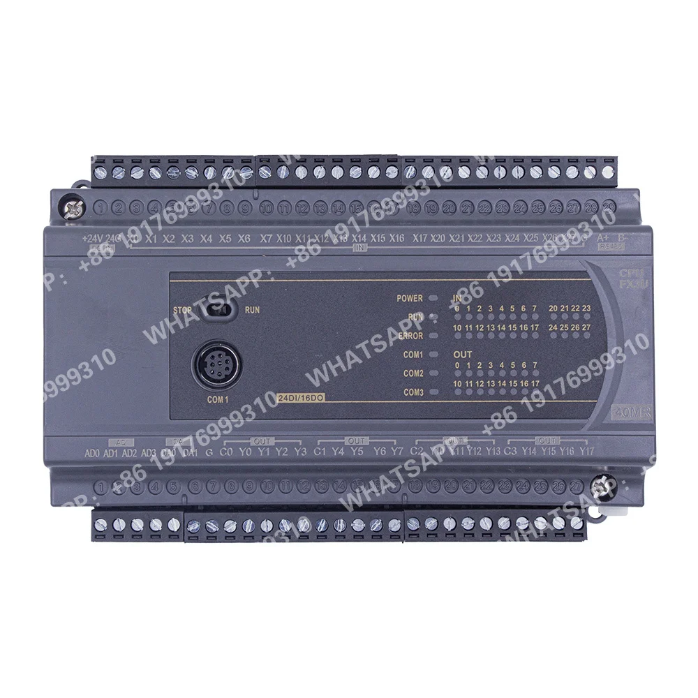 4 Channel 0-20mA analog input FX3U 14/24/32/40/60 MR/MT RS485 MODBUS Relay transistor Output