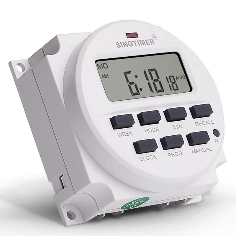 SINOTIMER TM618H Volt Voltage Output Digital 7 Days Weekly Programmable Timer Switch Time Relay Controller Timer