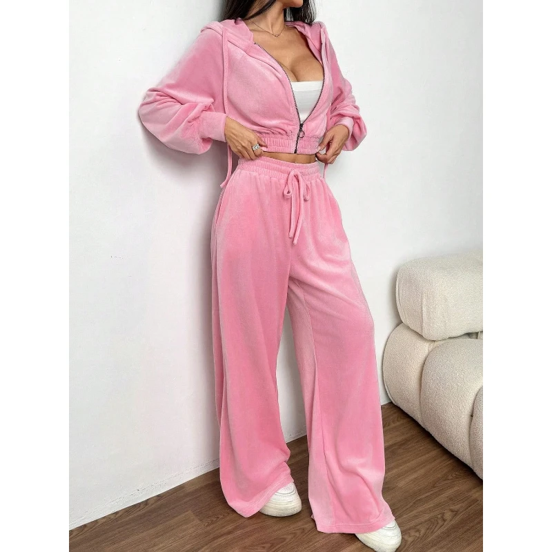 

Spring search fashion women's clothing new hooded casual suit