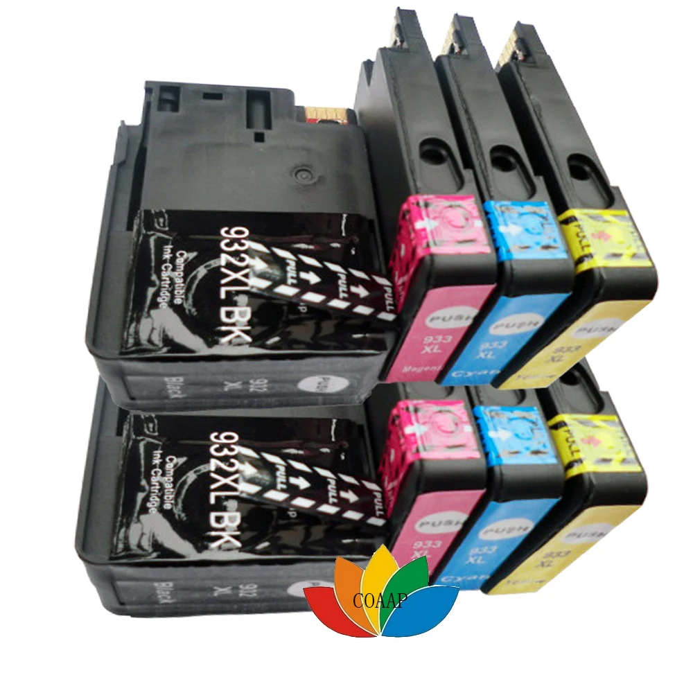 COAAP 932 Compatible CN053AN CN054AN CN055AN CN056AN Ink Cartridge for HP Photosmart C5300 C5380 C6300 C6380 Printer hp932 hp933