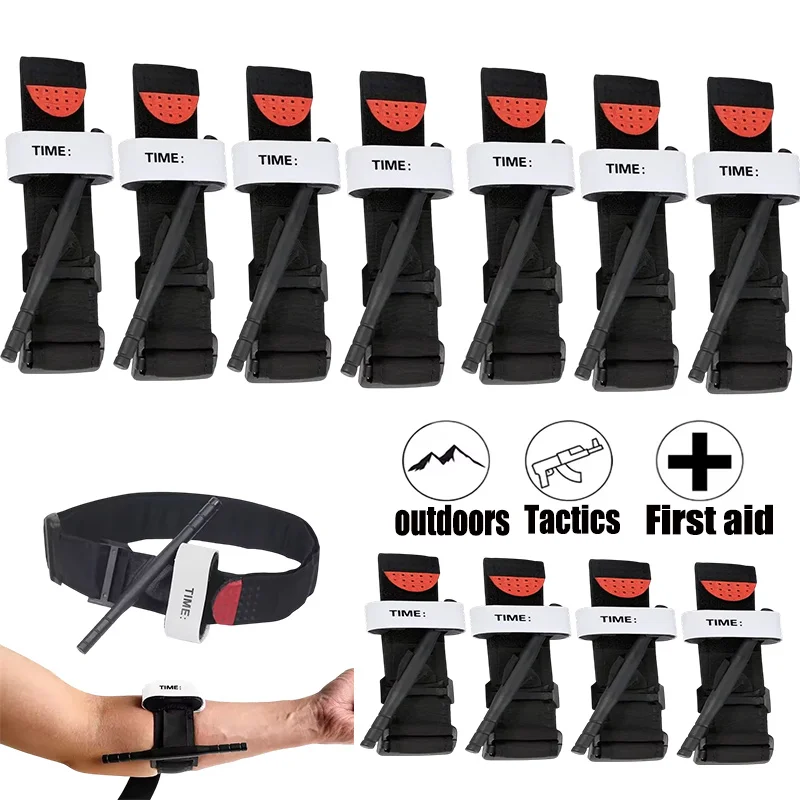 

1pcs/5pcs/10pcs/20PCS Tactical Medical Tourniquet for Outdoor Exploration Combat Application Red Tip Medical Emergency Belt Aid