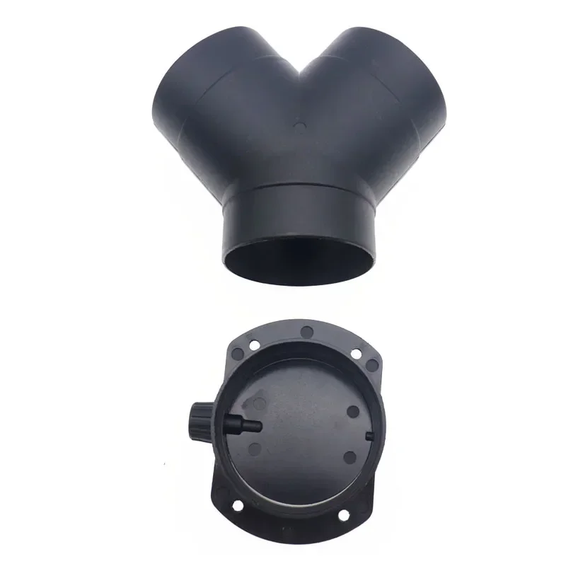 Conector de saída de duto de ventilação de ar, 60mm/75mm, ramo t, para webasto, ar, diesel, aquecedor de estacionamento, exaustão com válvula