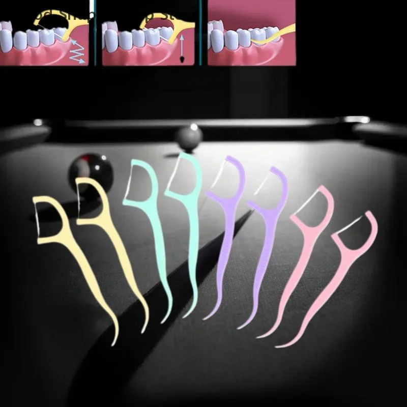 50 Sticks/Box Zahnseide-Sticks mit Fruchtgeschmack, mit 4 Geschmacksrichtungen zur Auswahl, Reinigungswerkzeug für Lücken zwischen den Zähnen