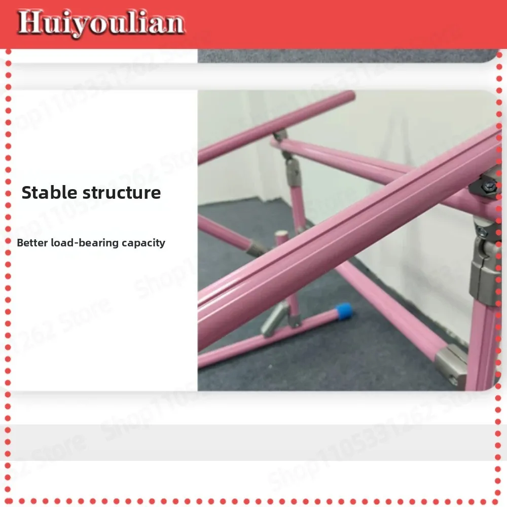 Adjustable Aluminum Cross Stitch Bed Stand Foldable Tiltable Embroidery Hoop Holder for Bed Desk Table Crafts