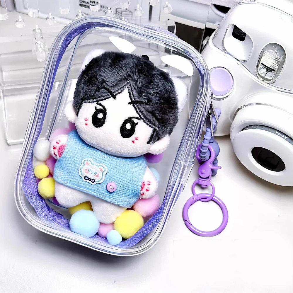 PVC Storage Case Keychain Bag Organizer Box Storage Pouch Mystery Box Transparent Thicken Classic Keychain Wallet Doll Bag Hot