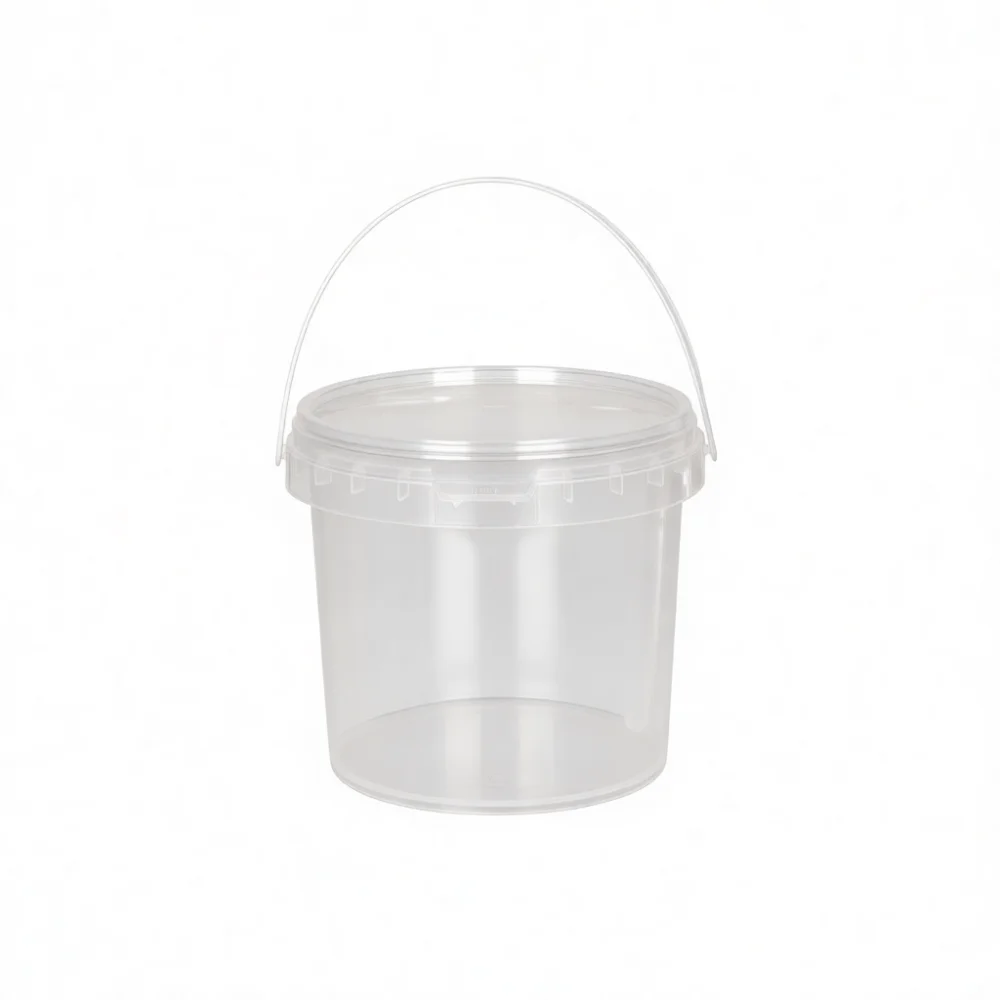 Premium Food Grade PP Material Bucket Transparent Sealed Pail With Portable Handle Kitchen Bulk Ingredient Storage Container
