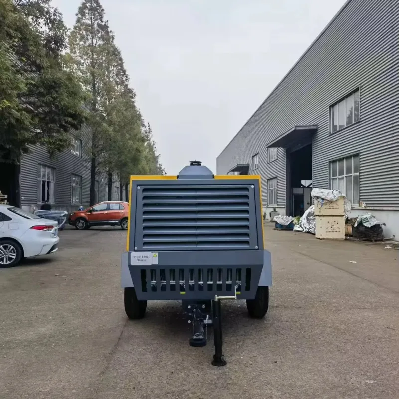 YG Customized Factory Direct 375-15 Portable Diesel Air Compressor For Jack Hammer Drilling Tools