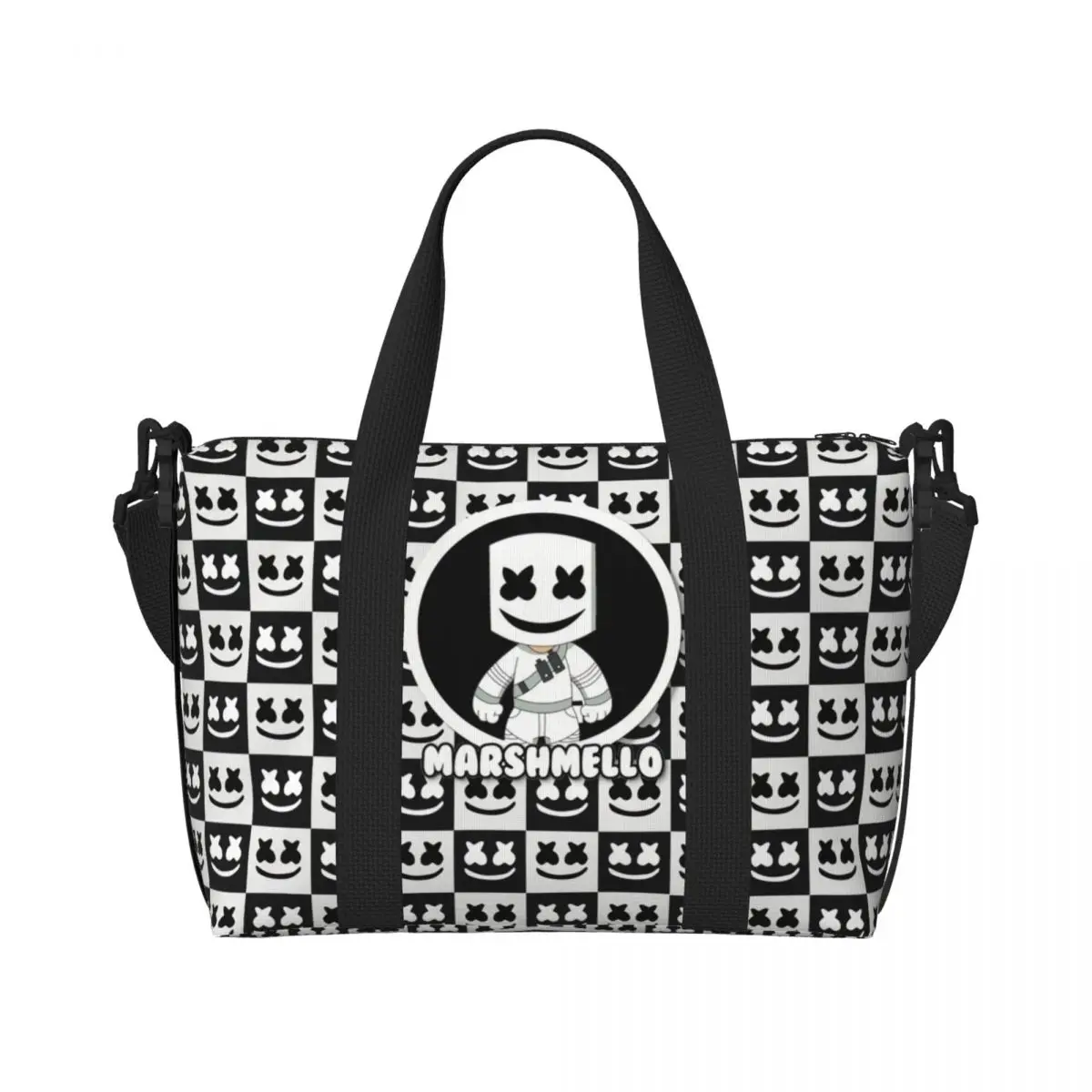 Custom Marshmellos American Electronic Music Producer And DJ Tote Bag for Women Big Capacity Gym Beach Travel Bags