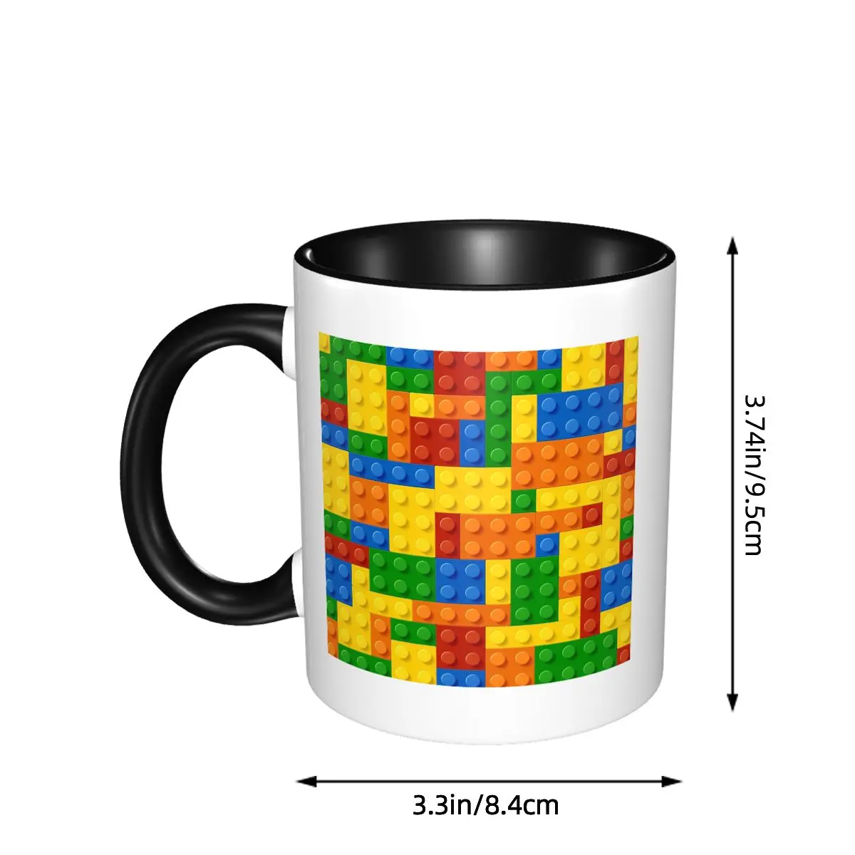 

Building Blocks Construction Brick Mug Funny Ceramic Coffee Cups Tea Mugs Milk Cup Drinkware Gift for Woman Man