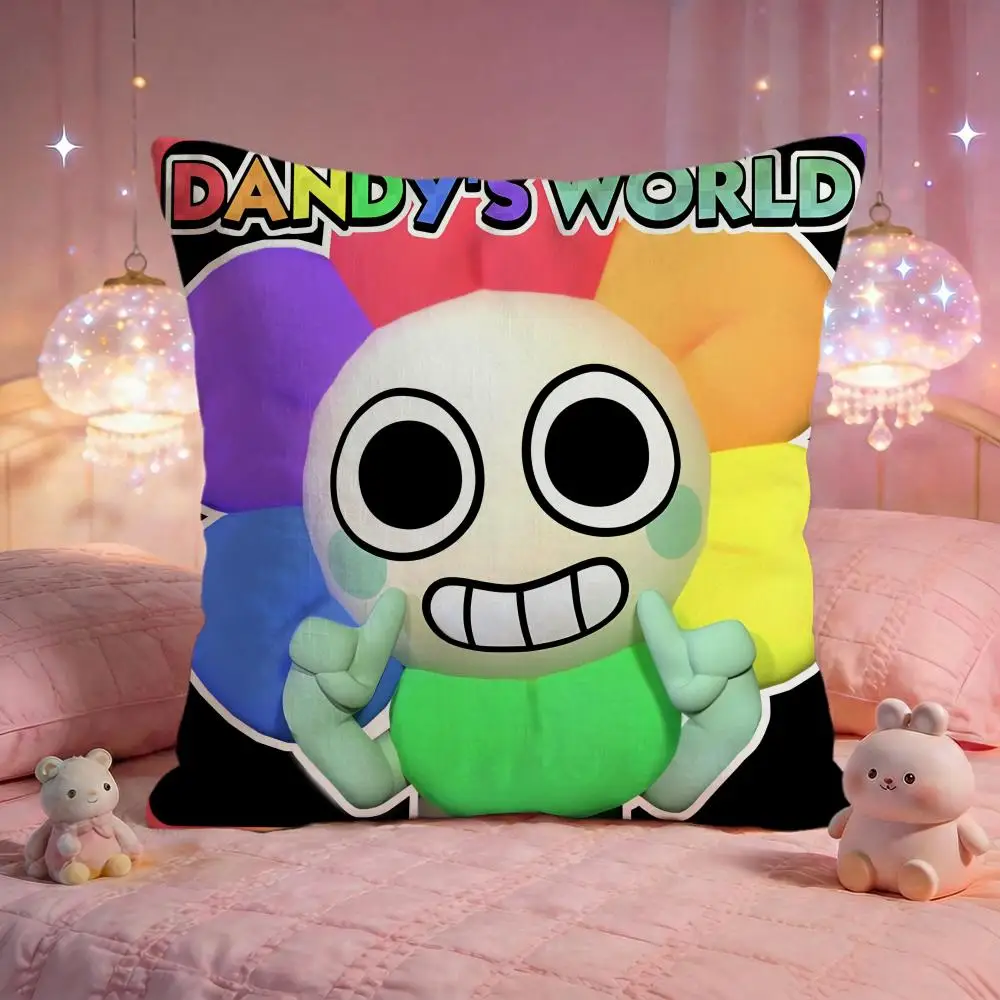 Game Cute D-Dandys World Cushion Cover Premium Comfort Reversible Pillow Cove -Two In One Design For Any Room & Car Interior
