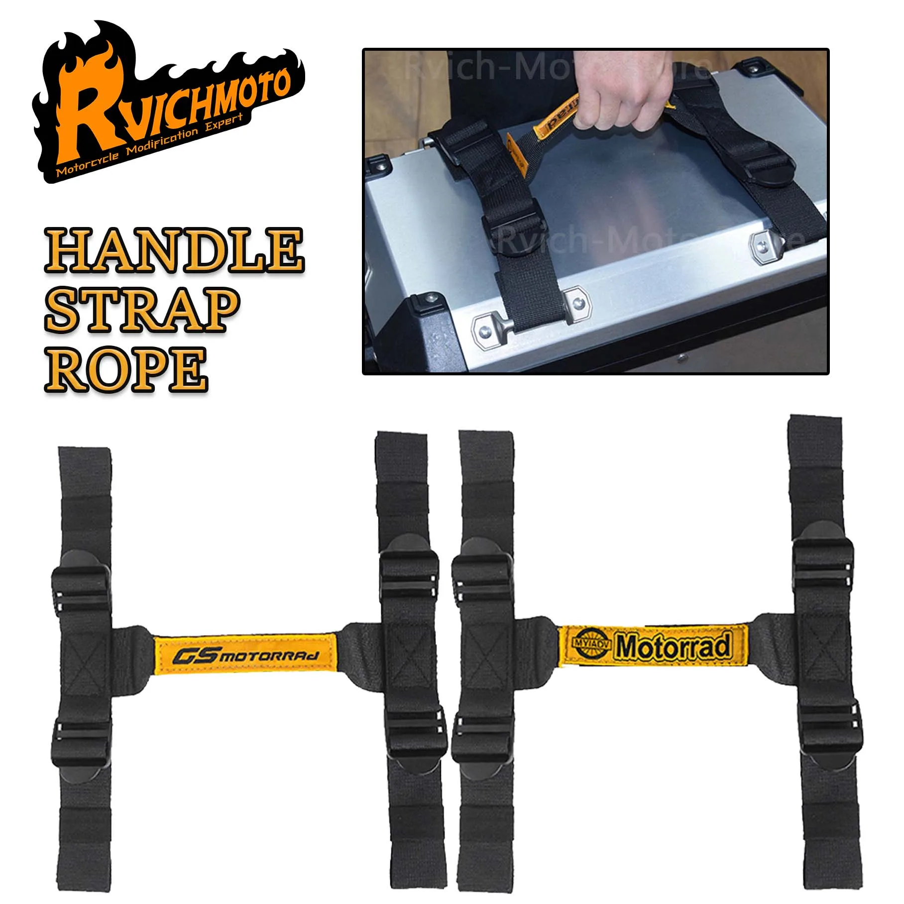 For VOGE 900DSX For BMW R1200GS ADV F900R XR R1300GS For Benelli Trk 502X 702X Luggage Handle Strap Side Box Belt Top Case Strip