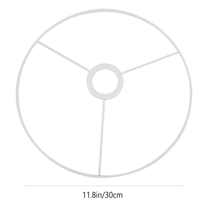 Okrągły abażur uchwyt lampa sufitowa klosz rama okrągły stara lampa cień rama E27 podstawa 30cm uchwyt abażur dostaw