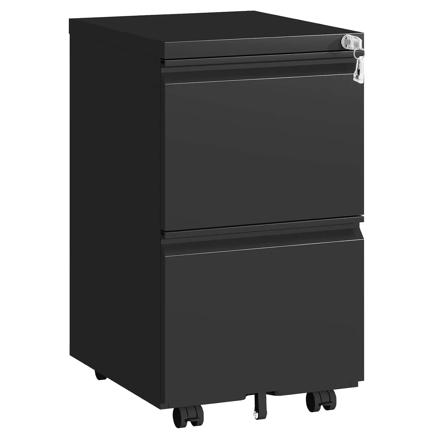 Small Metal File Cabinet Mobile Organizer for Home Office Letters/Legal/A4, Customized