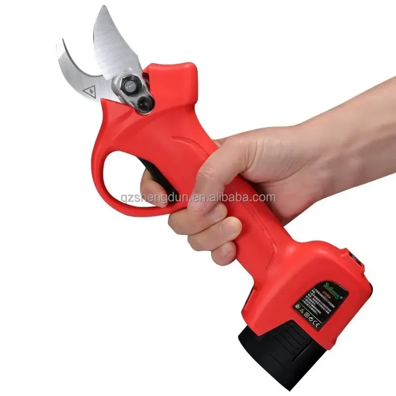 16.8V 4.5AH Rechargeable Cordless Garden Shears Electric Brushless Pruning 32MM Cut Lithium Brushless Pruning Scissors
