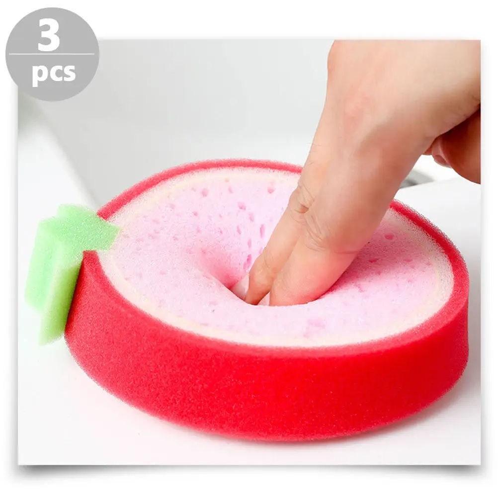 

6Pcs Fruit Bath Sponge Thickened Soft Shower Sponges for Baby Toddler Exfoliating and Cleaning Skin Fruit Bath Sponge